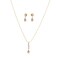 Cz Classic Pendant Set With Gold Plating Jewelry Traditional Jewelry Matte Gold Necklace South Indian Jewelry Adjustable Slider Pendant Necklace For Women Bridal Wedding Jewelry